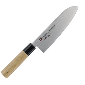 cuchillo de cocina con hoja de acero de Damasco