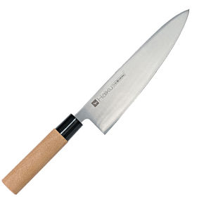 cuchillo de chef con hoja de acero forjado