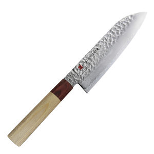 cuchillo de cocina con hoja de acero de Damasco