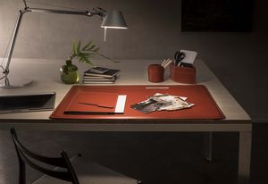 set de escritorio de cuero