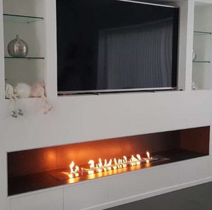 quemador de bioetanol rectangular