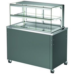 vitrina refrigerada de estantes