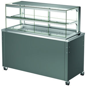 vitrina refrigerada de estantes