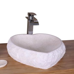 lavabo sobre encimera / de mármol / moderno / para el sector servicios