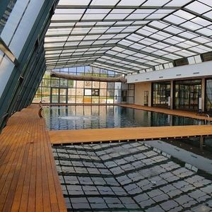 cubierta para piscina alta