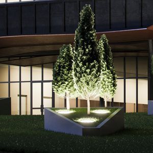 luminaria empotrable de suelo / LED RGB / LED RGBW / redonda