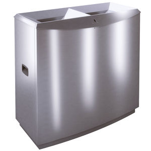 cubo de basura de acero inoxidable