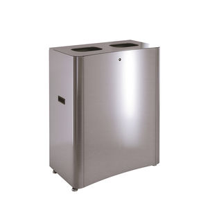 cubo de basura de acero inoxidable