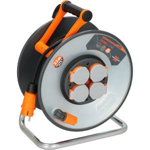 carrete de cable 4 tomas
