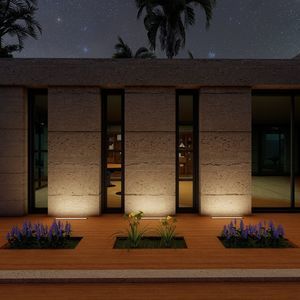 luminaria empotrable de suelo