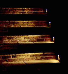 luminaria empotrable de pared