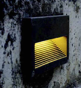 luminaria empotrable de pared