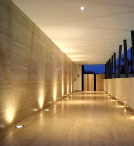 luminaria empotrable de pared