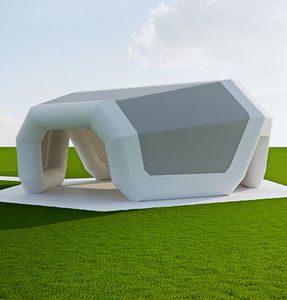 estructura hinchable con membrana de PVC