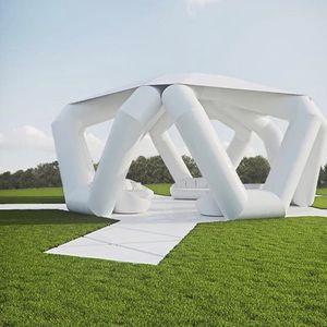 estructura hinchable con membrana de PVC