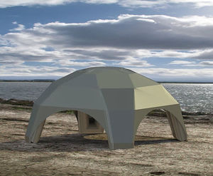 estructura hinchable con membrana de PVC