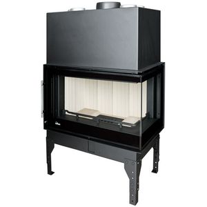 chimenea insertable de esquina