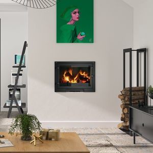 chimenea insertable de leña