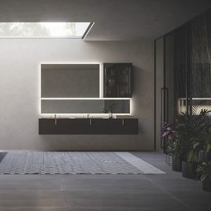 mueble de lavabo doble