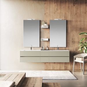 mueble de lavabo doble