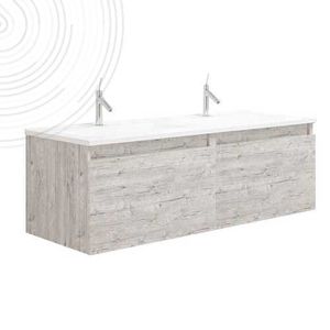 mueble de lavabo doble