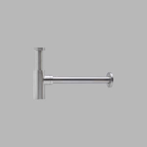 sifón para lavabo de latón cromado