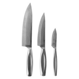 cuchillo de cocina con mango de acero inoxidable
