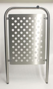 tope para puerta de acero inoxidable / de acero galvanizado / de caucho