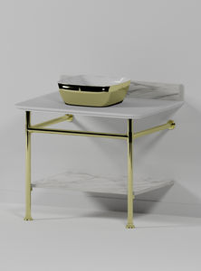 consola para lavabo de cromo