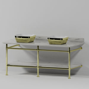 consola para lavabo de cromo
