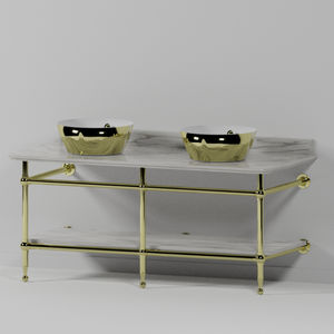 consola para lavabo de cromo