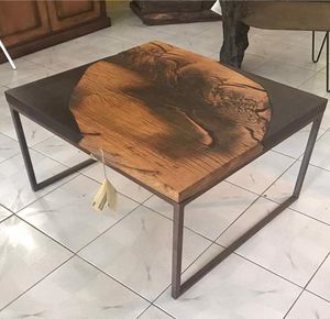 mesa de centro rústica
