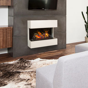 chimenea eléctrica / contemporánea / hogar abierto / de 3 caras