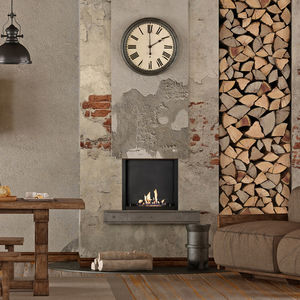 Chimenea de gas - XL - Xaralyn - contemporánea / hogar abierto / empotrable