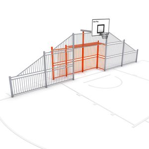campo de fútbol para espacio público