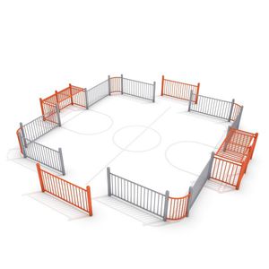 campo de fútbol para espacio público