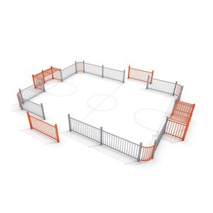 campo de fútbol para espacio público