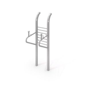 escalera elevada de acero