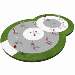 parque de fitness al aire libre para parque infantil
