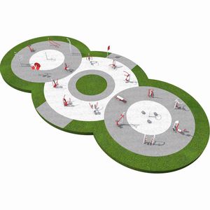 parque de fitness al aire libre para parque infantil