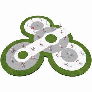 parque de fitness al aire libre para parque infantil