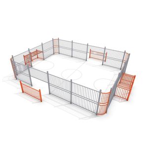 campo de fútbol para espacio público