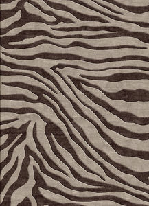 alfombra contemporánea / de rayas / de lana / rectangular