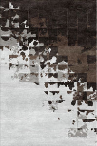 alfombra contemporánea / a cuadros / de fibras naturales / rectangular