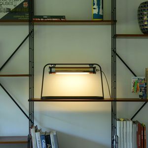lámpara de mesa / contemporánea / de acero inoxidable / de aluminio anodizado