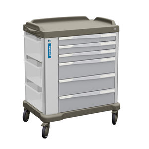 carrito de servicio / para centro sanitario / para hospital / de acero