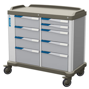 carrito de servicio / para centro sanitario / para hospital / de acero