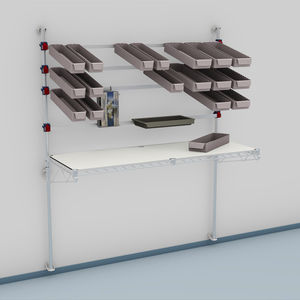 conjunto de escritorio y armarios para el sector profesional