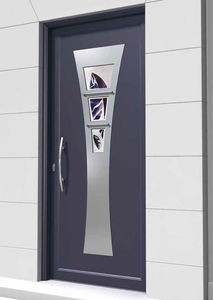 puerta de entrada / abatible / de aluminio