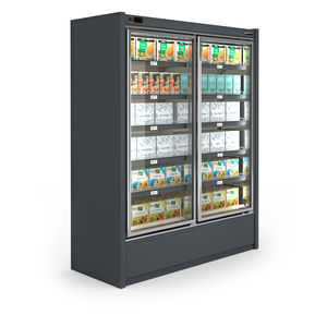vitrina refrigerada de estantes